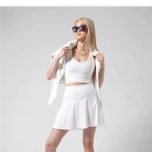 Athleta white ace tennis skort 15.5 inch